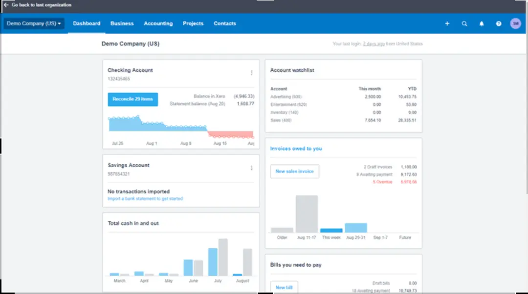 Xero accouting software
