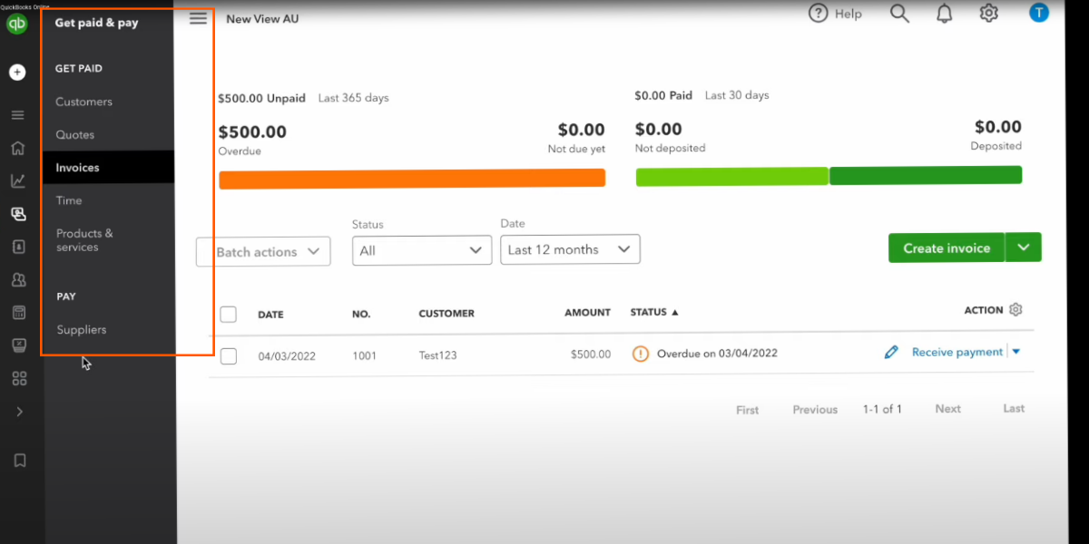 Get Paid and Pay Tab